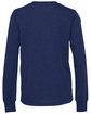 Bella + Canvas Youth Jersey Long-Sleeve T-Shirt navy triblend OFBack