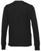 Bella + Canvas Youth Jersey Long-Sleeve T-Shirt black heather OFBack