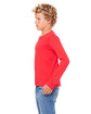 Bella + Canvas Youth Jersey Long-Sleeve T-Shirt red ModelSide