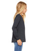 Bella + Canvas Youth Jersey Long-Sleeve T-Shirt heather navy ModelSide