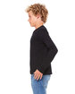 Bella + Canvas Youth Jersey Long-Sleeve T-Shirt BLACK ModelSide