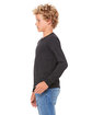 Bella + Canvas Youth Jersey Long-Sleeve T-Shirt dark gry heather ModelSide