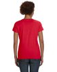 LAT Ladies' V-Neck Fine Jersey T-Shirt red ModelBack