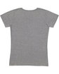 LAT Ladies' V-Neck Fine Jersey T-Shirt granite heather ModelBack