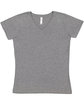 LAT Ladies' V-Neck Fine Jersey T-Shirt  