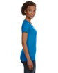 LAT Ladies' V-Neck Fine Jersey T-Shirt cobalt ModelSide