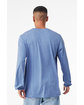 Bella + Canvas Unisex Triblend Long-Sleeve T-Shirt blue triblend ModelBack