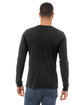 Bella + Canvas Unisex Triblend Long-Sleeve T-Shirt chrc blk triblnd ModelBack