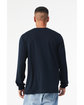 Bella + Canvas Unisex Triblend Long-Sleeve T-Shirt solid nvy trblnd ModelBack