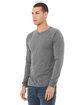 Bella + Canvas Unisex Triblend Long-Sleeve T-Shirt grey triblend ModelQrt