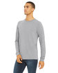 Bella + Canvas Unisex Triblend Long-Sleeve T-Shirt ath grey triblnd ModelQrt