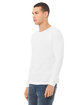 Bella + Canvas Unisex Triblend Long-Sleeve T-Shirt solid wht trblnd ModelQrt