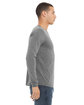 Bella + Canvas Unisex Triblend Long-Sleeve T-Shirt grey triblend ModelSide