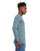 Bella + Canvas Unisex Triblend Long-Sleeve T-Shirt denim triblend ModelSide