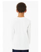 Bella + Canvas Youth Triblend Long-Sleeve T-Shirt solid wht trblnd ModelBack
