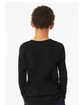 Bella + Canvas Youth Triblend Long-Sleeve T-Shirt solid blk trblnd ModelBack