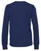 Bella + Canvas Youth Triblend Long-Sleeve T-Shirt navy triblend OFBack
