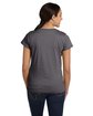 LAT Ladies' Fine Jersey T-Shirt CHARCOAL ModelBack