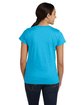 LAT Ladies' Fine Jersey T-Shirt turquoise ModelBack