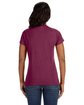 LAT Ladies' Fine Jersey T-Shirt vintage burgundy ModelBack