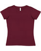 LAT Ladies' Fine Jersey T-Shirt maroon FlatFront