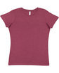 LAT Ladies' Fine Jersey T-Shirt VINTAGE BURGUNDY FlatFront