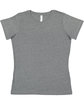LAT Ladies' Fine Jersey T-Shirt GRANITE HEATHER FlatFront