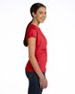 LAT Ladies' Fine Jersey T-Shirt red ModelSide