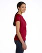 LAT Ladies' Fine Jersey T-Shirt garnet ModelSide