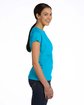 LAT Ladies' Fine Jersey T-Shirt aqua ModelSide
