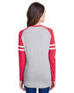 LAT Ladies' Gameday Mash-Up Long Sleeve Fine Jersey T-Shirt  ModelBack