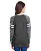 LAT Ladies' Gameday Mash-Up Long Sleeve Fine Jersey T-Shirt V SM/ V CM/ V HT ModelBack