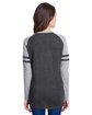 LAT Ladies' Gameday Mash-Up Long Sleeve Fine Jersey T-Shirt V SM/ V HT/ V SM ModelBack