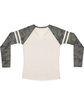 LAT Ladies' Gameday Mash-Up Long Sleeve Fine Jersey T-Shirt NT HTH/ V CM/ NT ModelBack