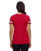 LAT Ladies' Football T-Shirt vn red/ bld wht ModelBack