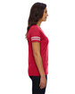 LAT Ladies' Football T-Shirt vn red/ bld wht ModelSide