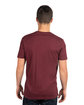 Next Level Apparel Unisex Cotton T-Shirt maroon ModelBack