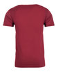 Next Level Apparel Unisex Cotton T-Shirt cardinal OFBack