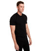 Next Level Apparel Unisex Cotton T-Shirt BLACK ModelSide