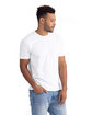 Next Level Apparel Unisex Soft Wash T-Shirt washed white ModelSide
