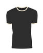Next Level Apparel Unisex Ringer T-Shirt black/ natural OFFront