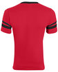 Augusta Sportswear Adult Sleeve Stripe Jersey RED/ BLACK ModelBack