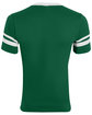 Augusta Sportswear Adult Sleeve Stripe Jersey DARK GREEN/ WHT ModelBack