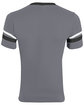 Augusta Sportswear Adult Sleeve Stripe Jersey grphite/ blk/ wh ModelBack