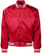 Augusta Sportswear Unisex Striped Trim Satin Baseball Jacket  