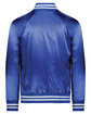 Augusta Sportswear Unisex Striped Trim Satin Baseball Jacket royal/ white ModelBack