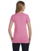 LAT Ladies' Junior Fit T-Shirt pink ModelBack