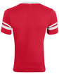 Augusta Sportswear Youth Sleeve Stripe Jersey red/ white ModelBack