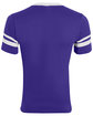Augusta Sportswear Youth Sleeve Stripe Jersey purple/ white ModelBack