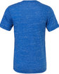 Bella + Canvas Unisex Poly-Cotton Short-Sleeve T-Shirt true royal mrble FlatBack